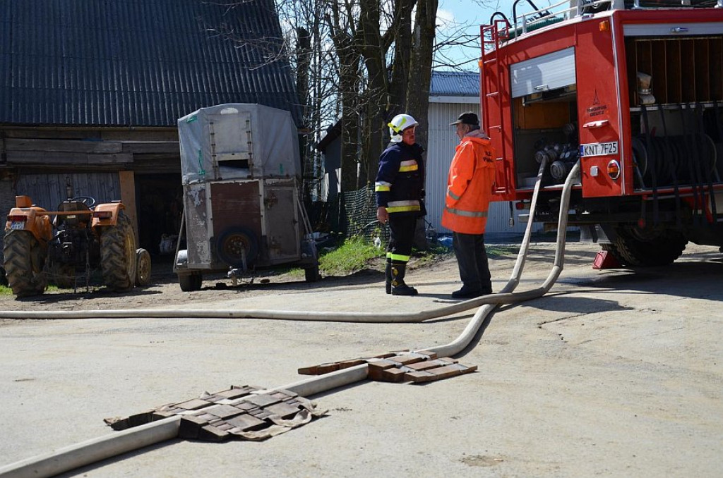 Strażackie manewry pod Babią Górą