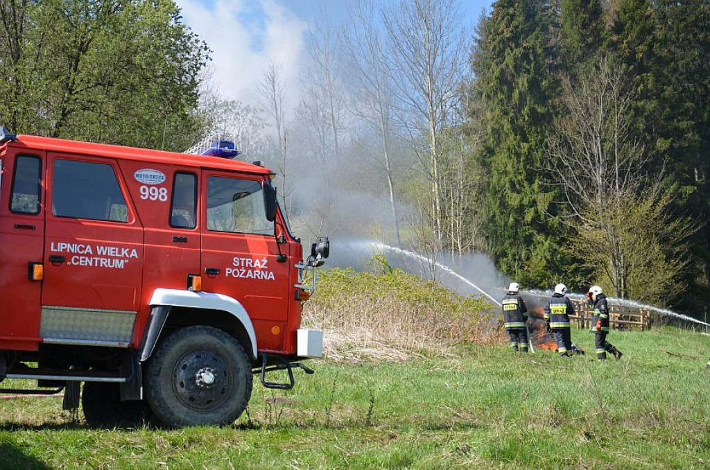 Strażackie manewry pod Babią Górą