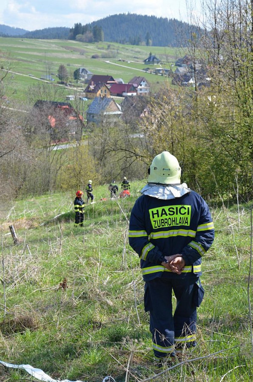 Strażackie manewry pod Babią Górą