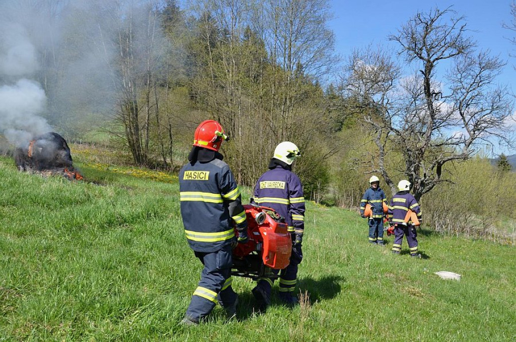 Strażackie manewry pod Babią Górą