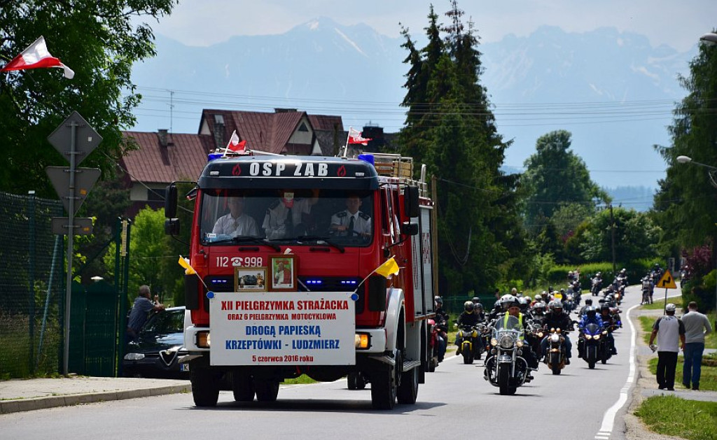 Pielgrzymka strażacka i motocyklowa Szlakiem Papieskim