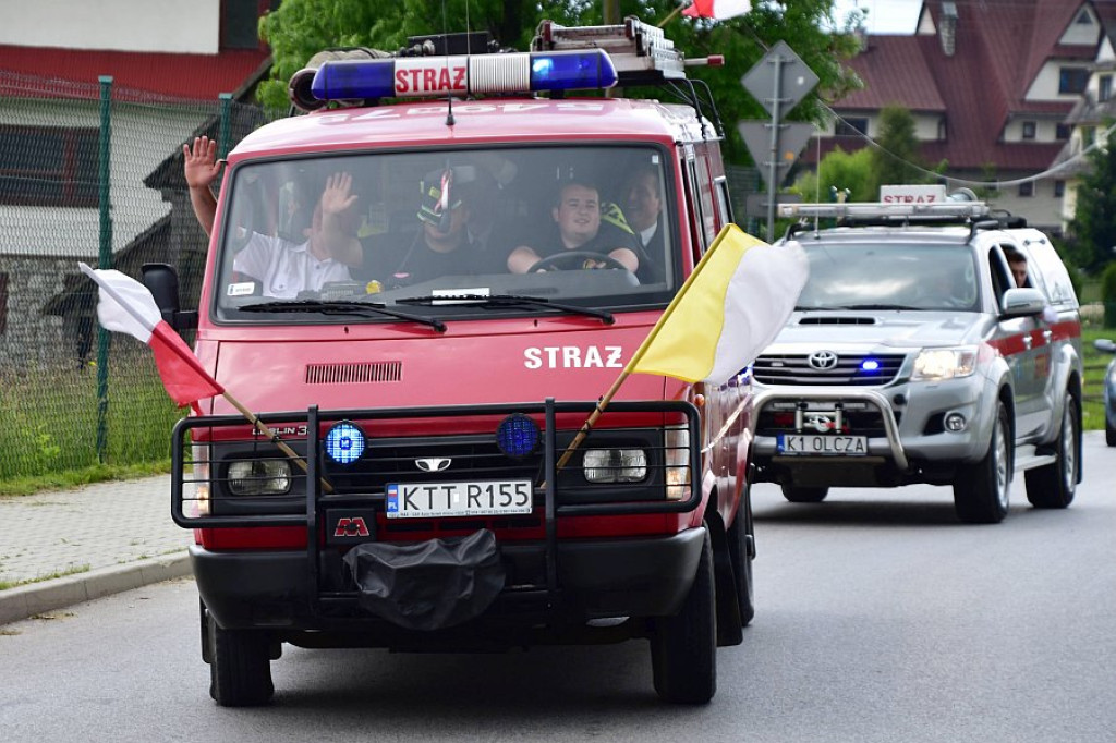 Pielgrzymka strażacka i motocyklowa Szlakiem Papieskim