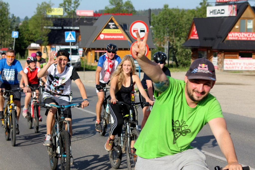 Rowerowa masa krytyczna zalała Zakopane