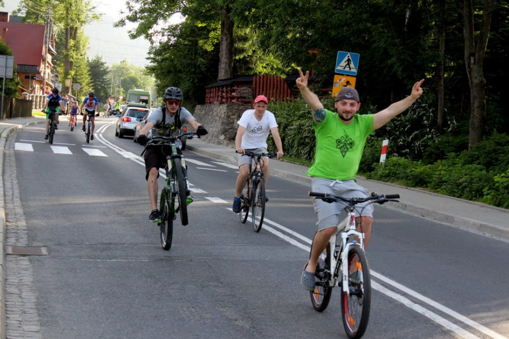 Rowerowa masa krytyczna zalała Zakopane