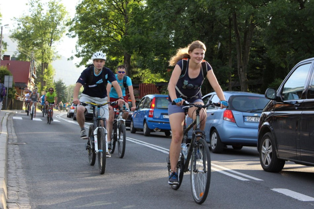 Rowerowa masa krytyczna zalała Zakopane