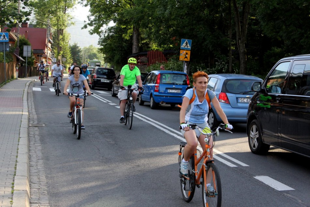 Rowerowa masa krytyczna zalała Zakopane