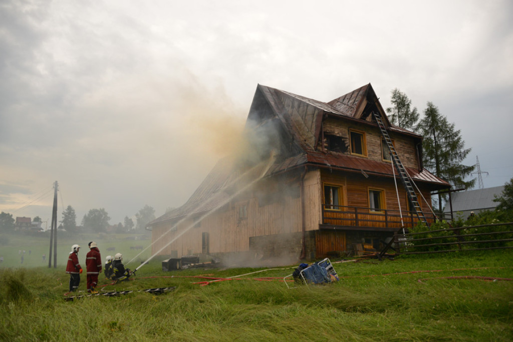 Pożar w Zębie