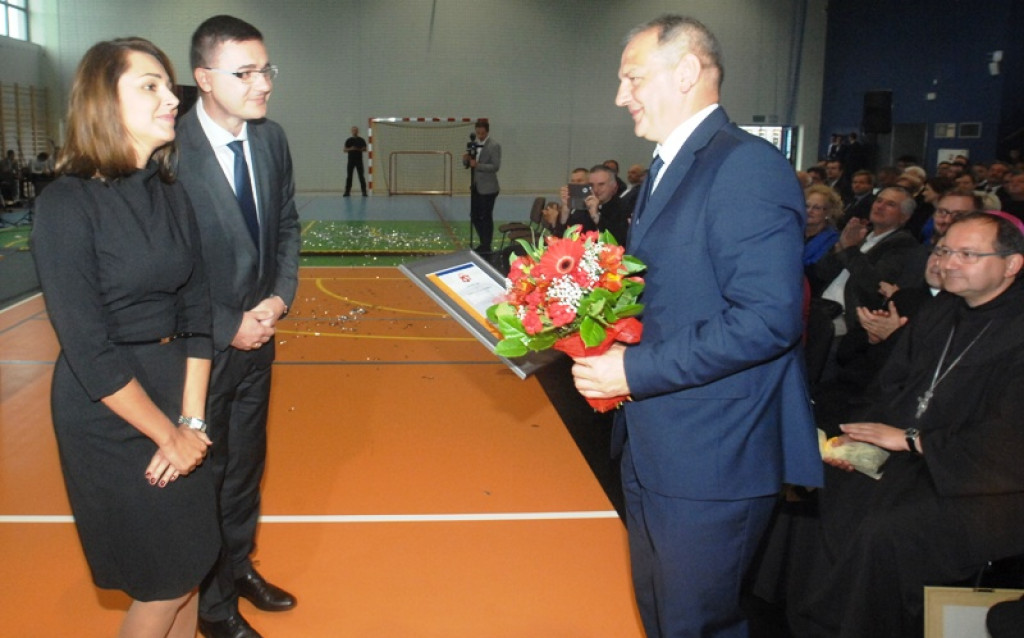 Otwarcie hali sportowej w ZSTiP