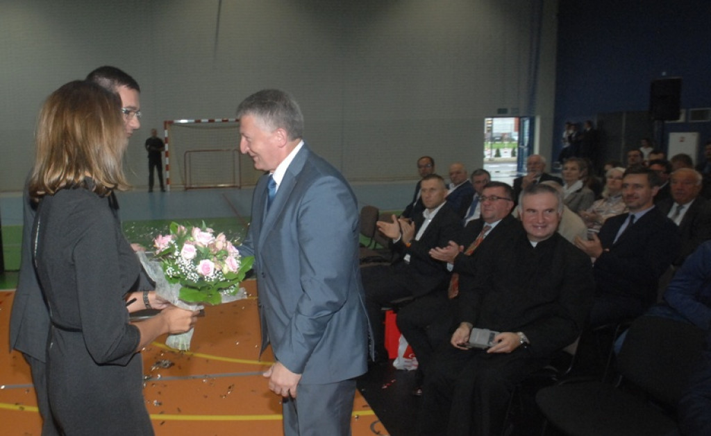Otwarcie hali sportowej w ZSTiP