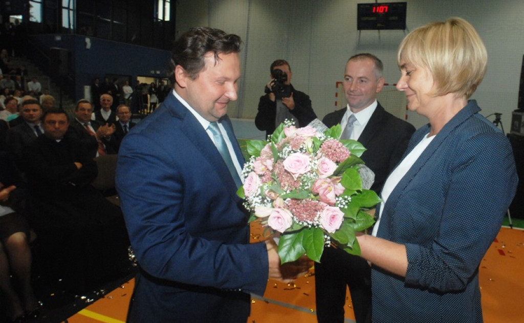 Otwarcie hali sportowej w ZSTiP