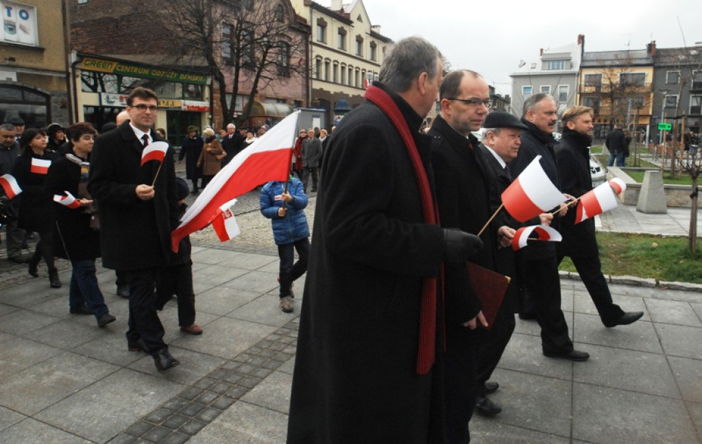 Uroczystości Święta Niepodległości na nowotarskim rynku