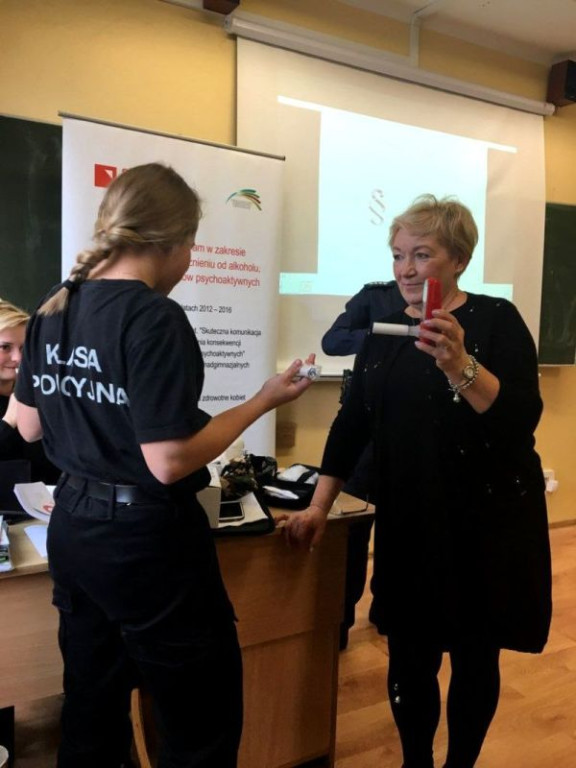 Policja i sanepid u nowotarskich kadetów