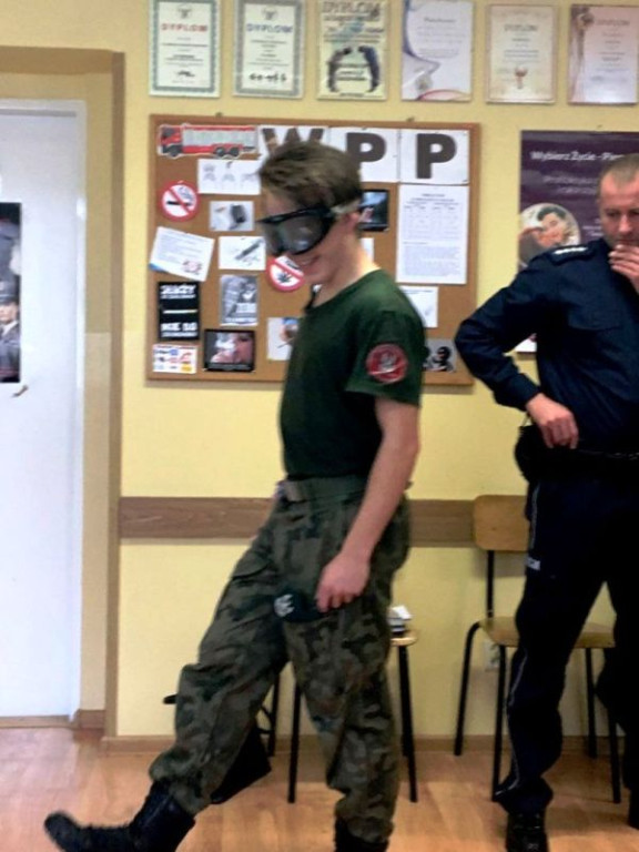 Policja i sanepid u nowotarskich kadetów