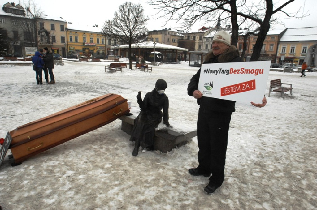 Nowy Targ bez smogu - happening na rynku