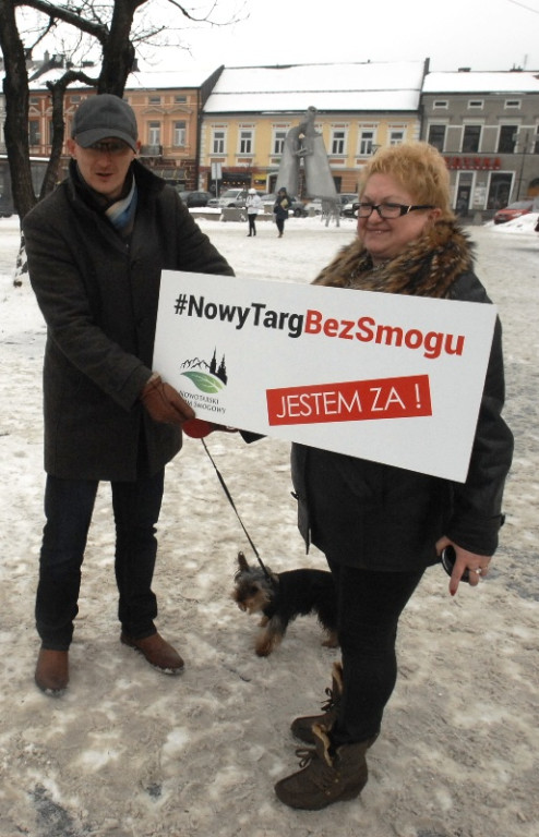 Nowy Targ bez smogu - happening na rynku
