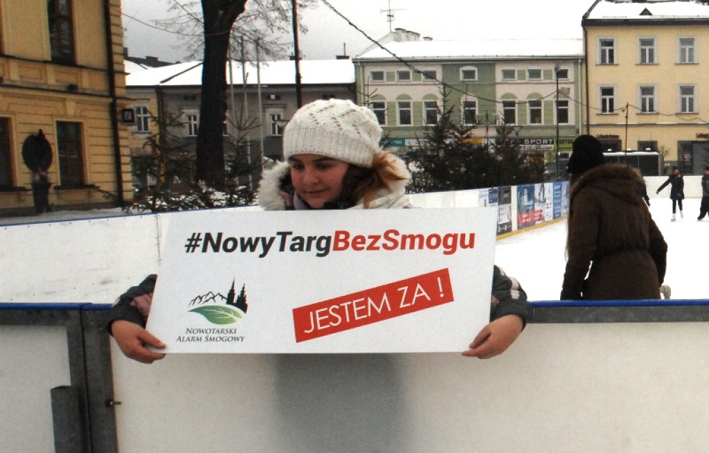 Nowy Targ bez smogu - happening na rynku