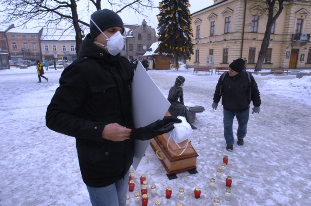Nowy Targ bez smogu - happening na rynku