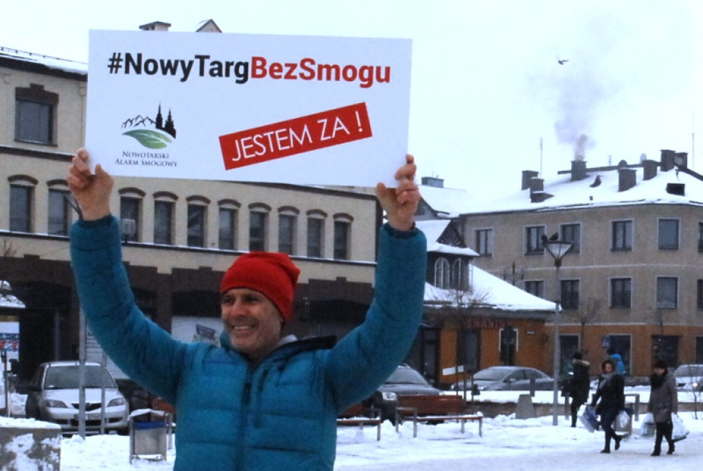 Nowy Targ bez smogu - happening na rynku