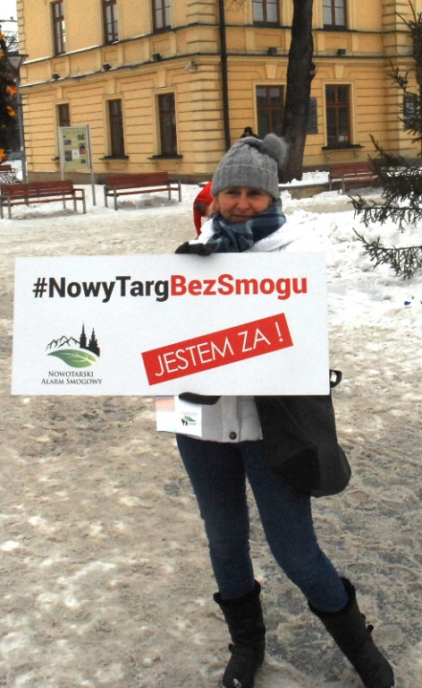 Nowy Targ bez smogu - happening na rynku