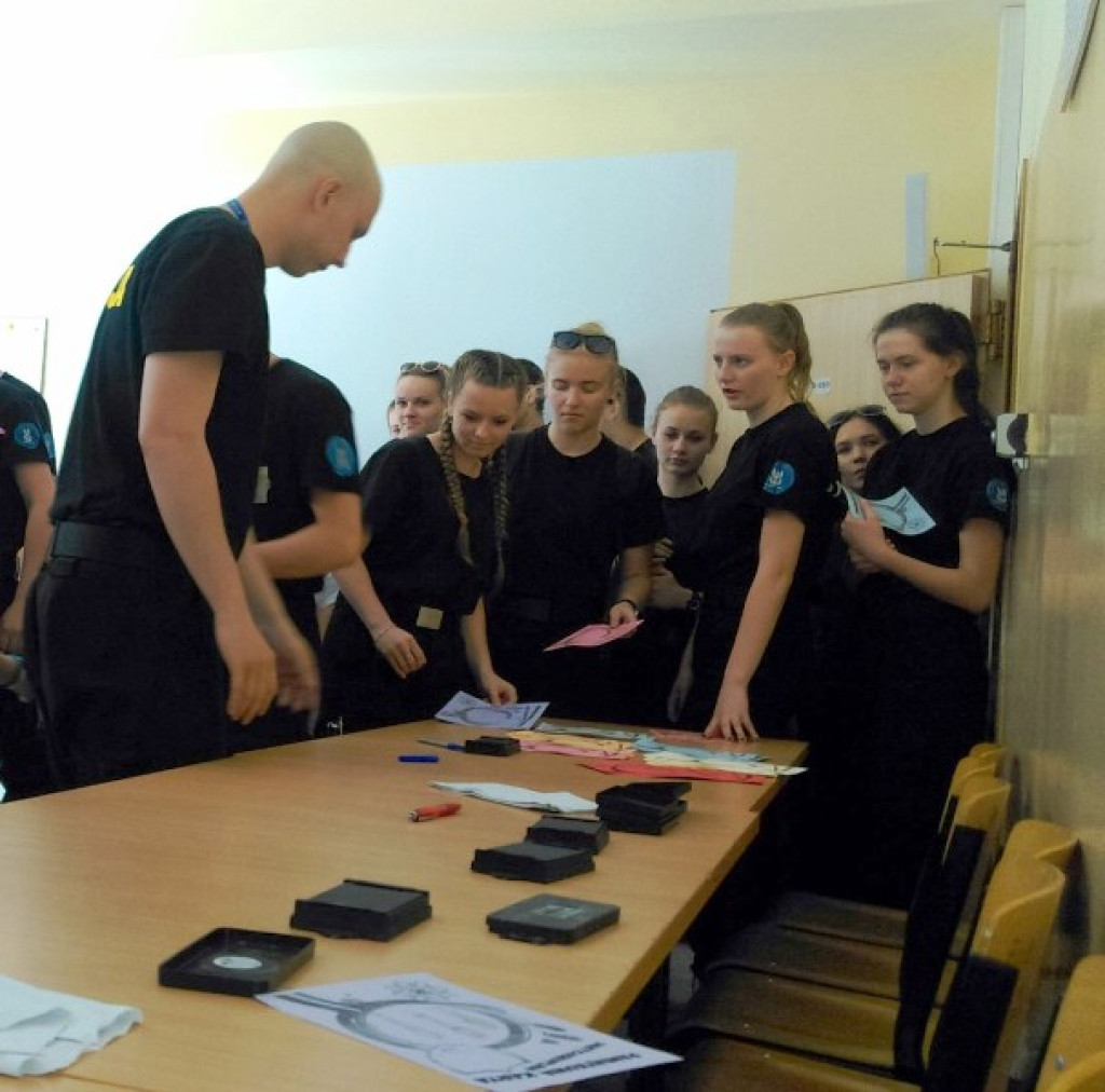 Nowotarscy kadeci na dniu otwartym Szkoły Policji w Katowicach