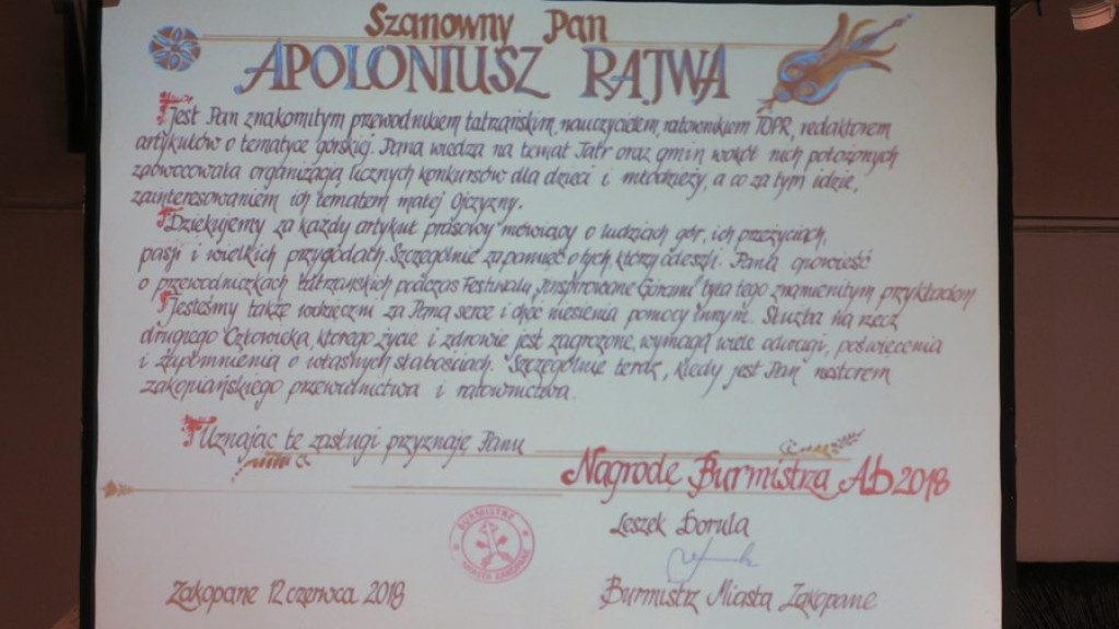 Olimpijczyk zakopiańczykiem