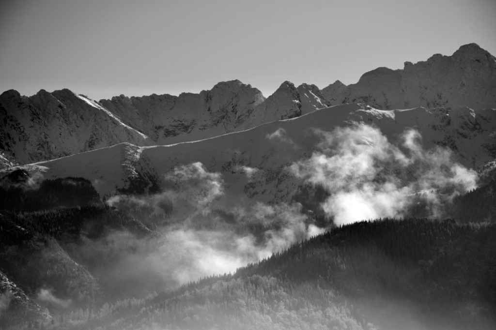 Tatry w biało-czarnej odsłonie