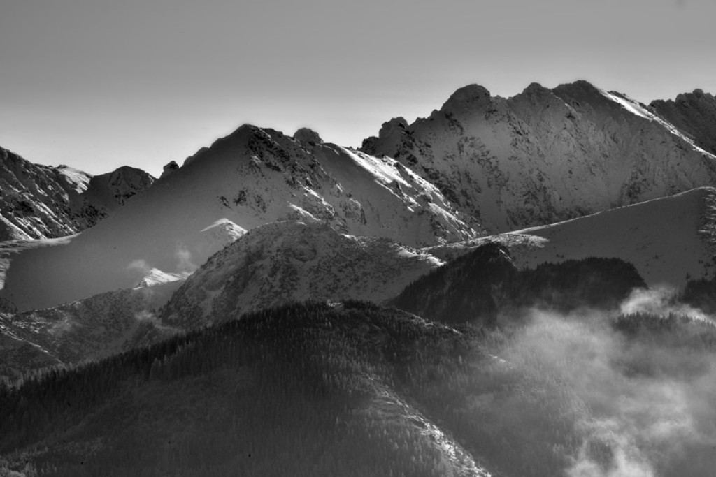 Tatry w biało-czarnej odsłonie