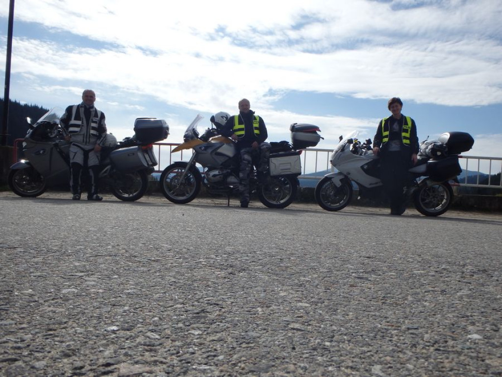 Kobieta na motocyklu