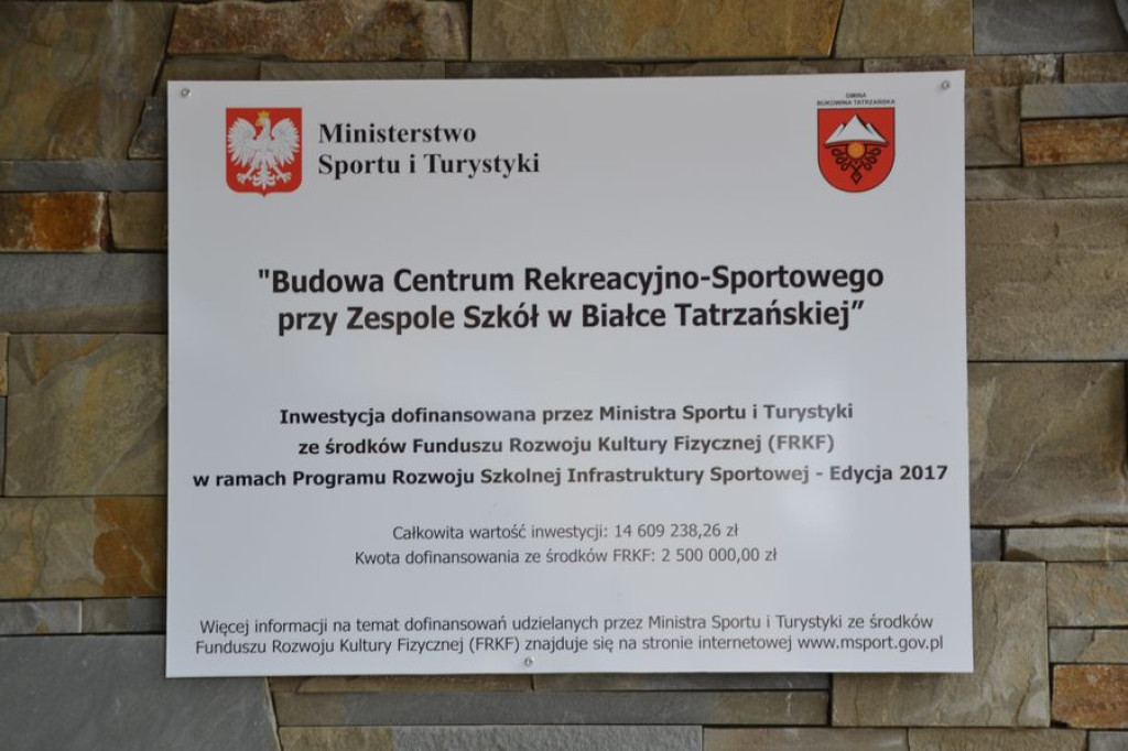 Hala w Białce Tatrzańskiej oficjalnie otwarta