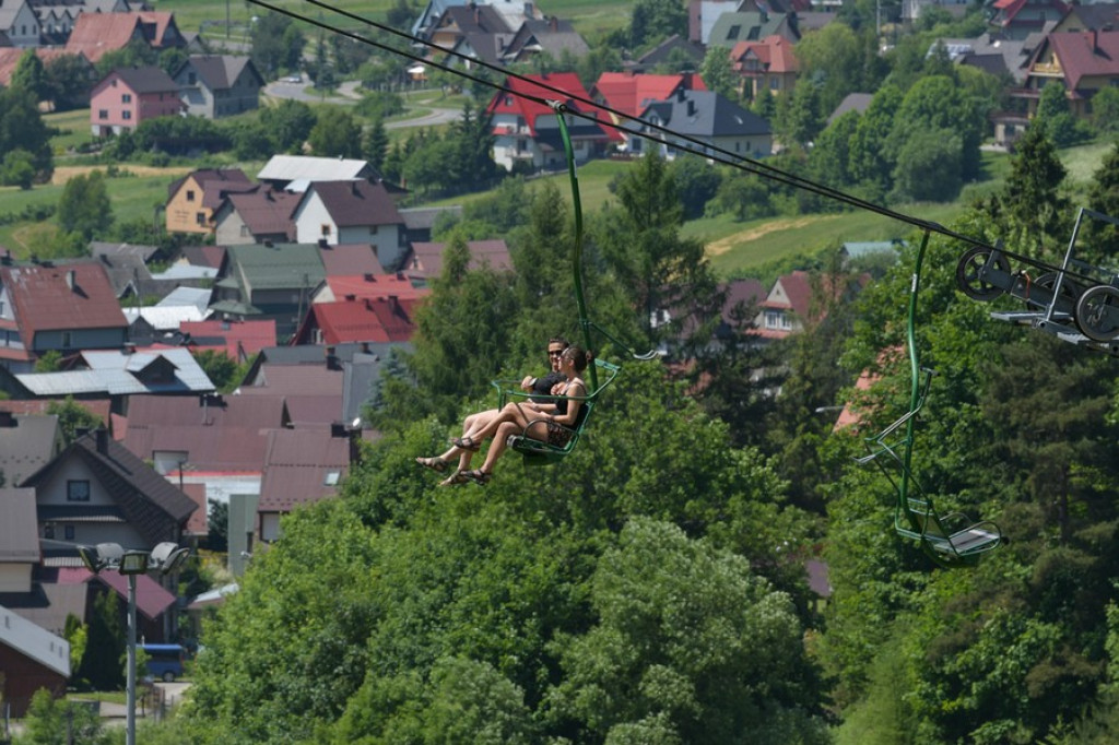 Widowiskowe zawody rowerowe w Kluszkowcach
