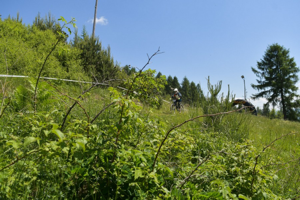 Widowiskowe zawody rowerowe w Kluszkowcach