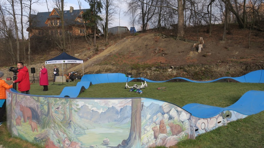 Nowoczesny pumptrack w Poroninie