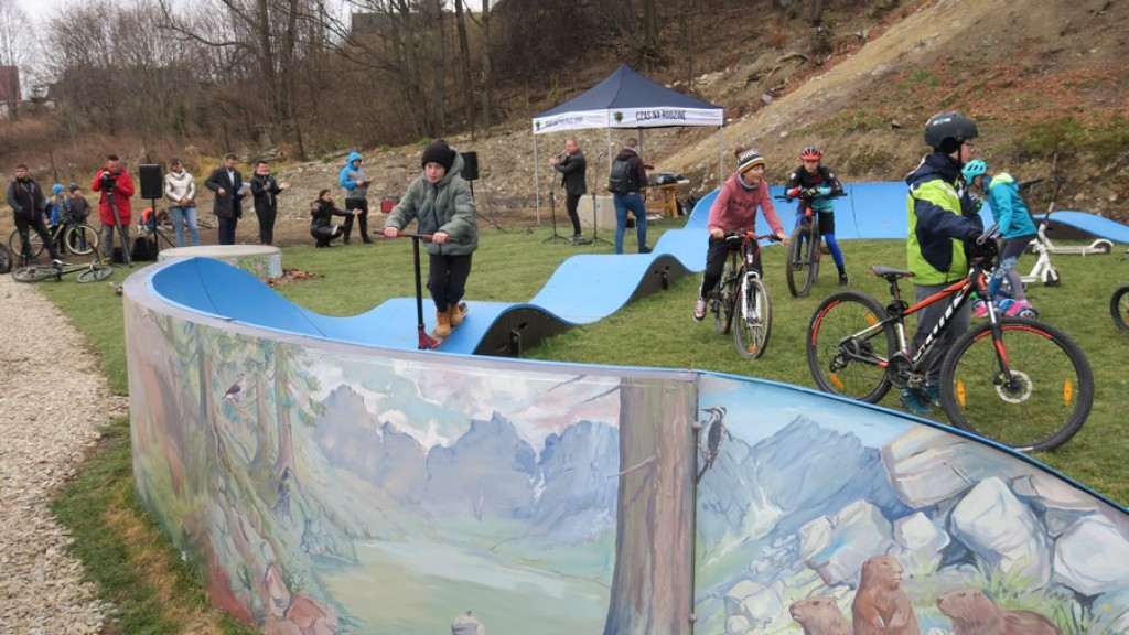 Nowoczesny pumptrack w Poroninie