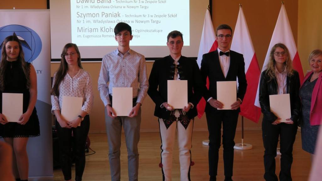 Najlepsi uczniowie szkół średnich na Podhalu, Spiszu i Orawie
