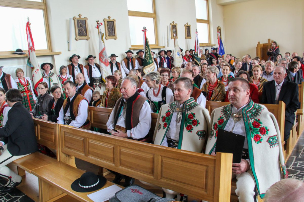 Poświęcenie sztandaru Związku Podhalan na Wysokiej