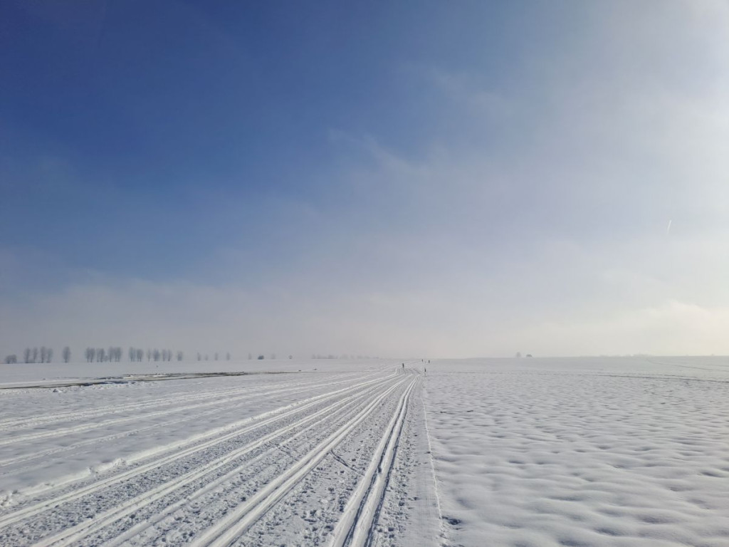 Na biegówkach dookoła nowotarskiego lotniska