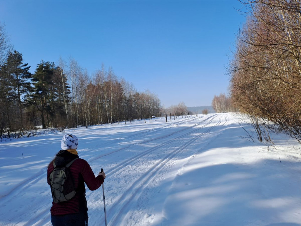 Na biegówkach dookoła nowotarskiego lotniska