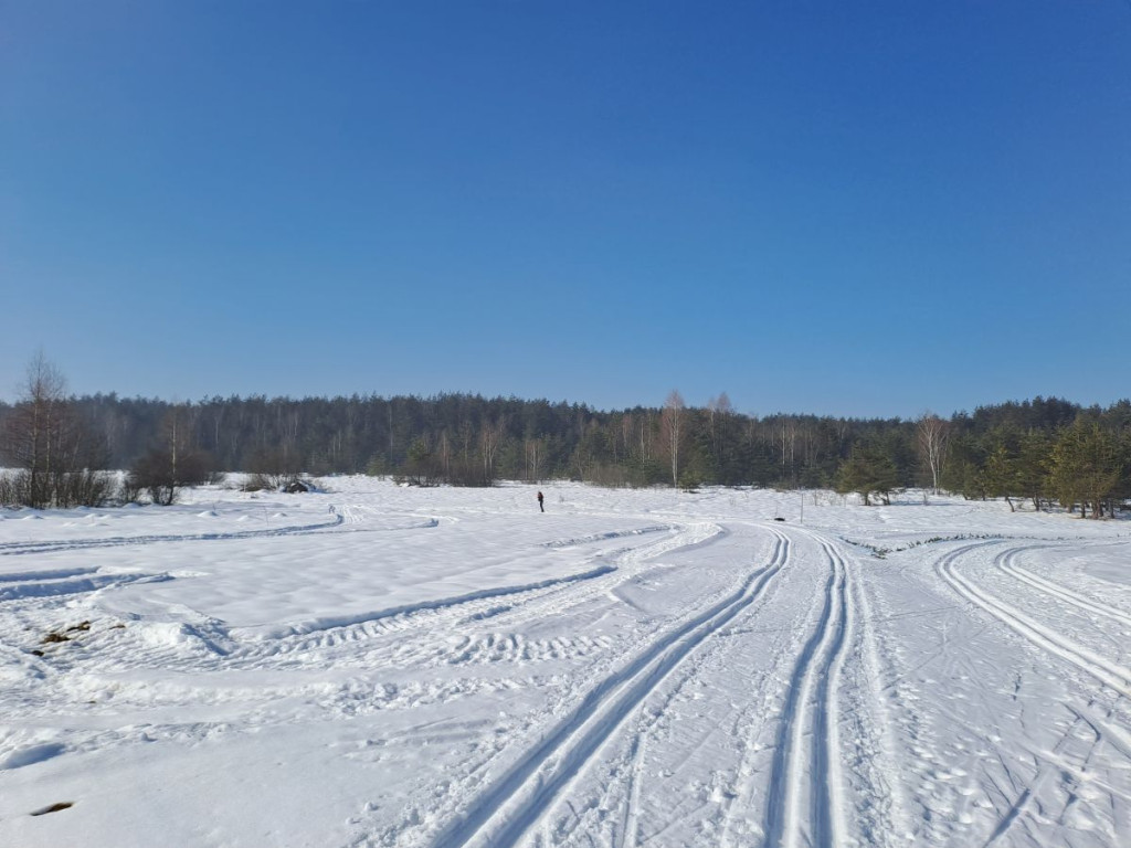 Na biegówkach dookoła nowotarskiego lotniska