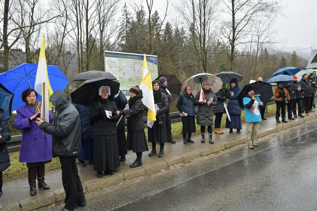Marsz w obronie świętego Jana Pawła II w Zakopanem