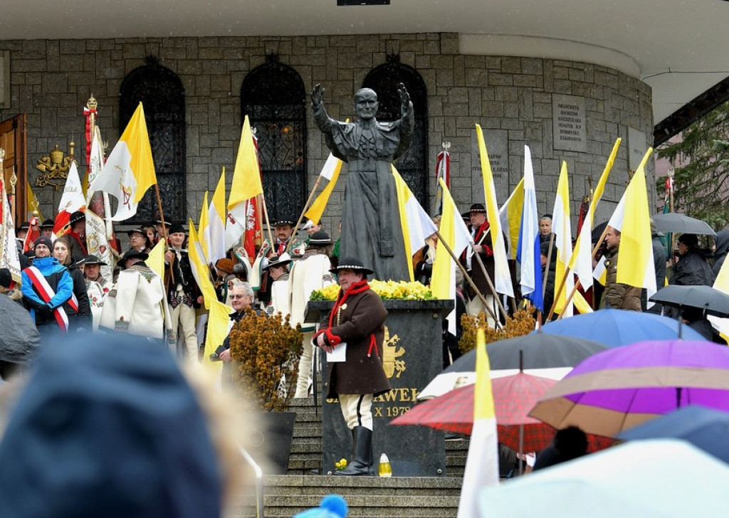 Marsz w obronie świętego Jana Pawła II w Zakopanem