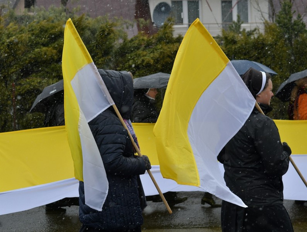 Marsz w obronie świętego Jana Pawła II w Zakopanem