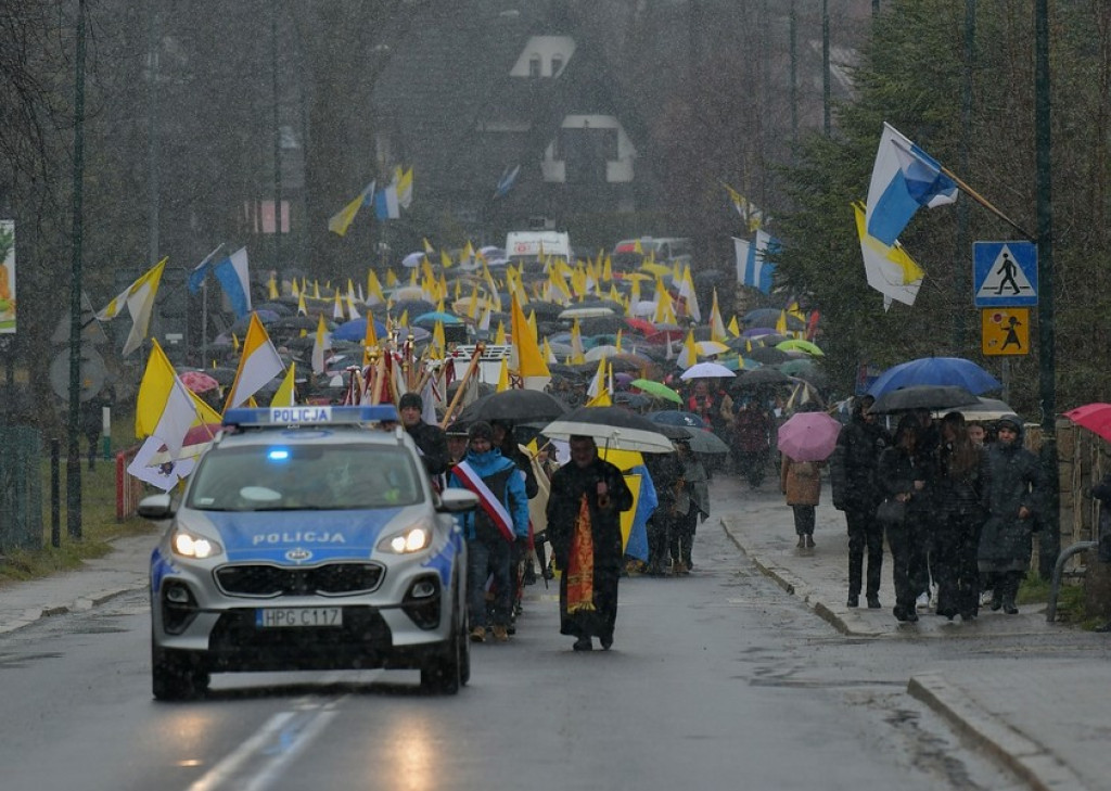 Marsz w obronie świętego Jana Pawła II w Zakopanem