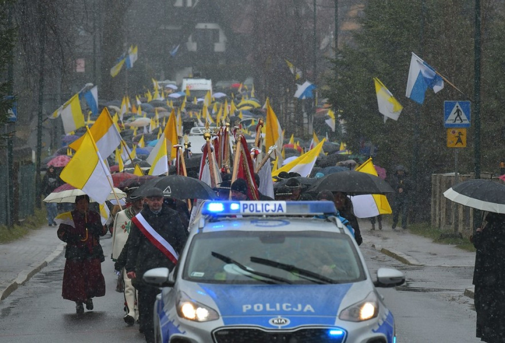 Marsz w obronie świętego Jana Pawła II w Zakopanem