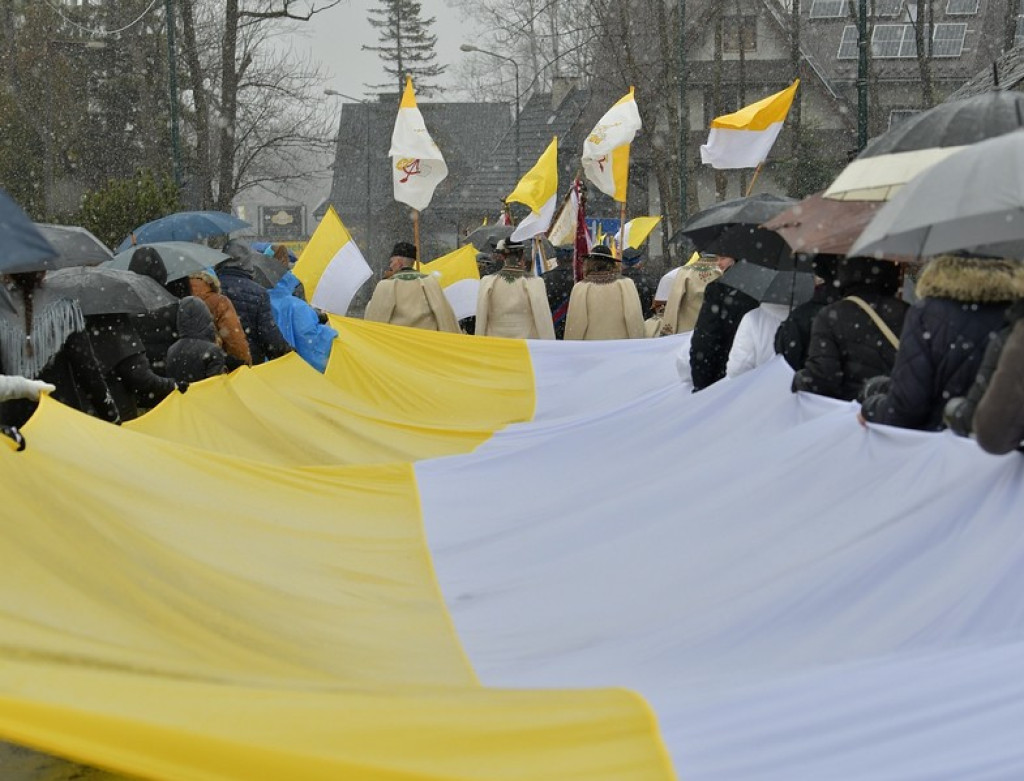 Marsz w obronie świętego Jana Pawła II w Zakopanem