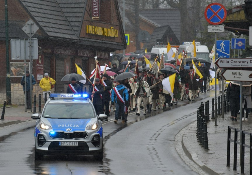 Marsz w obronie świętego Jana Pawła II w Zakopanem