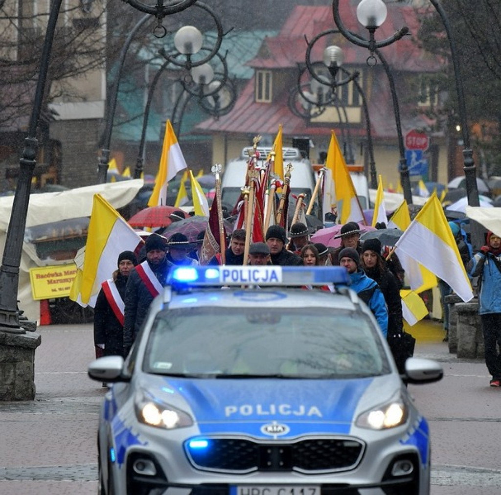 Marsz w obronie świętego Jana Pawła II w Zakopanem