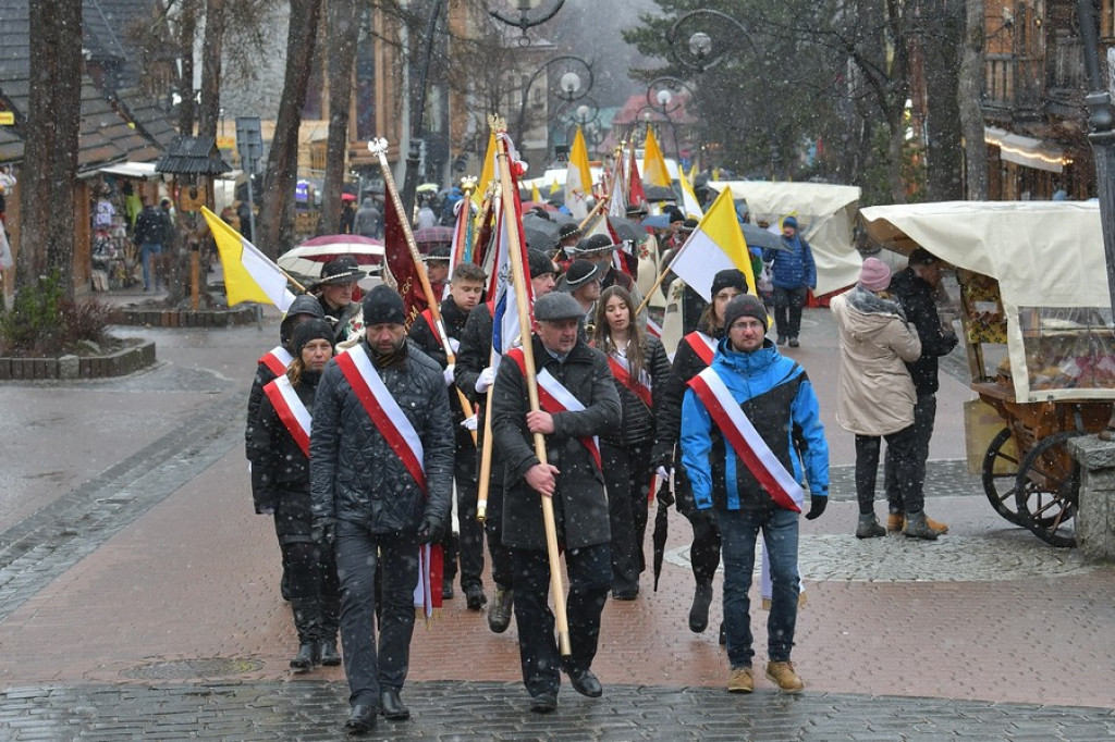 Marsz w obronie świętego Jana Pawła II w Zakopanem