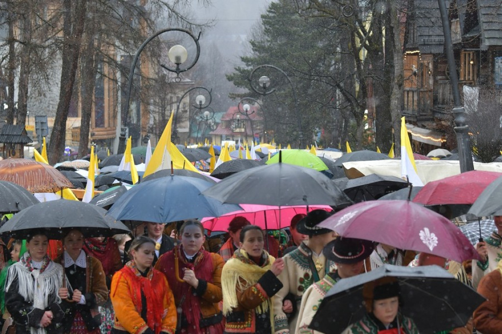 Marsz w obronie świętego Jana Pawła II w Zakopanem