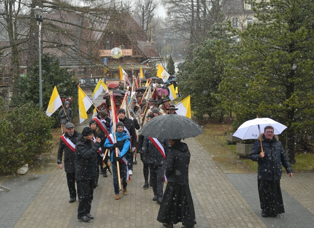 Marsz w obronie świętego Jana Pawła II w Zakopanem