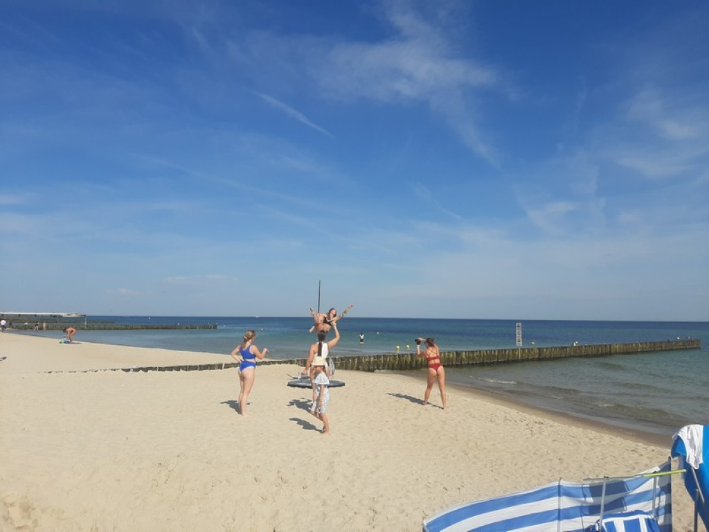 Podhalańskie tancerki nad Bałtykiem